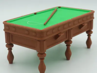 miniature Snooker table game  3D print model