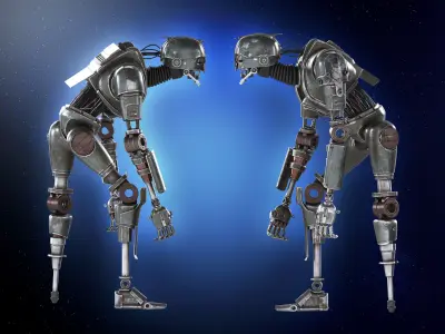 SM-33 DROID STATUE 3D PRINT MODEL SKELETON CREW   3D print model