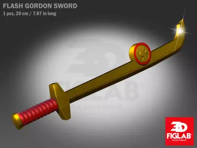 FLASH GORDON MONGO GUARD SWORD 3D model