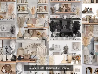 Decorative Sets - Collection 05 3D Model Pack