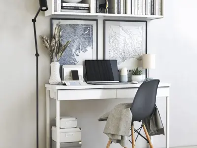 Office workplace 40 3D model