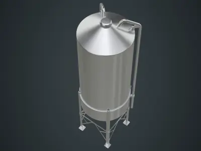 Silo 2B Low-poly 3D model