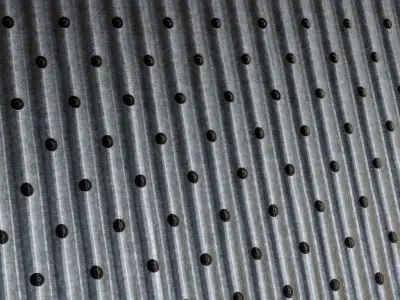 Galvanized Metal Corrugated PBR Seamless Texture