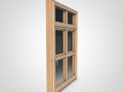 Wooden Window 3D model
