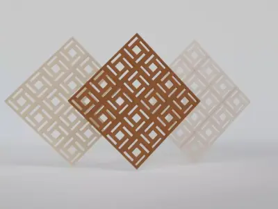 decorative wall panels patten Free low-poly 3D model purchase