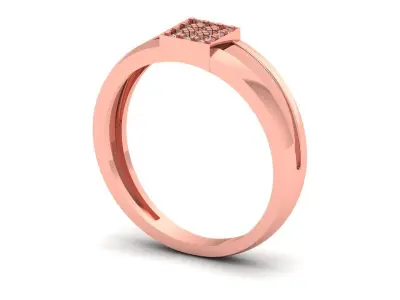 Solitaire Wedding Engagement Women Rings Love Band 3D print model