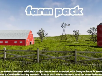 Farm Pack Low-poly 3D model