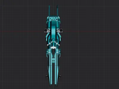 ARN-01 Sci-Fi Frigate 3D print model