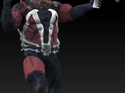 spawn figure holding gun 3D print model