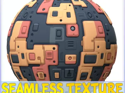 SciFi Seamless Texture Texture 16