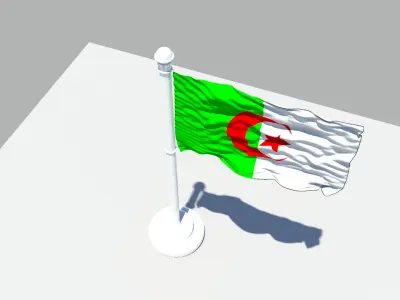 Algeria Flag 3D model