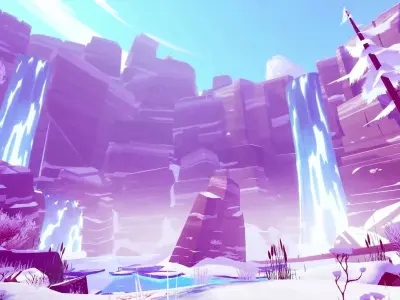 STORY - Northern Nature Low-poly 3D model