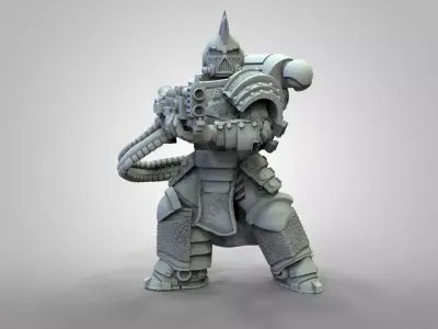 Son of the snake with HeavyFlamethrower 3D print model