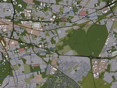 Manchester City UK Low-poly 3D model