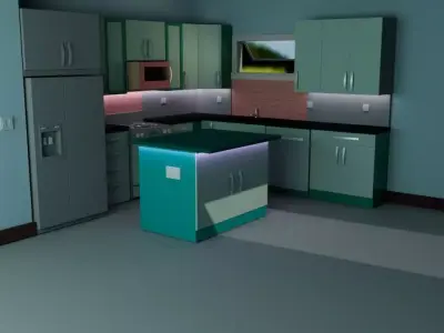 Interior Lighting Scene 3D model