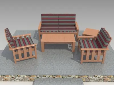 Outdoor Furniture-3 3D model