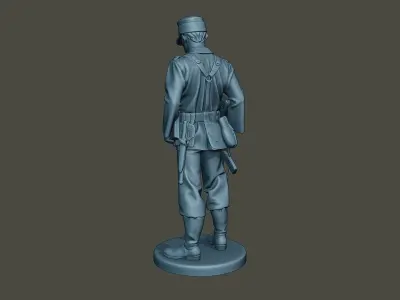German soldier ww2 Looking Down G3 3D print model