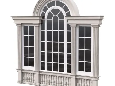 Architectural Classic Window 3D Model 15 3D model