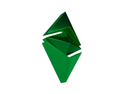 Ethereum Classic v2 005 Low-poly 3D model