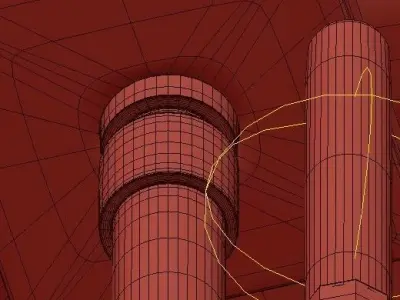 Rotterdam 6 Light Pendant 3D model