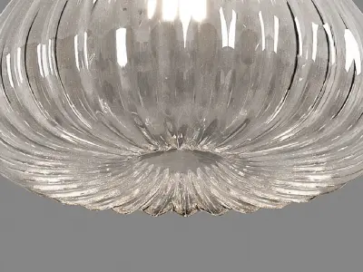 DIAMANTE ceiling light with clear glass shade 3D model