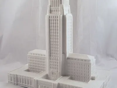 Los Angeles City Hall 3D print model