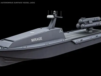  Saronic X6 Robot Ships - Robotic Unmanned Autonomous Surface Vessels ASV USV PBR(1) 
