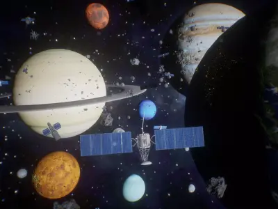 Ultimate Space Package  50 Assets Low-poly 3D model