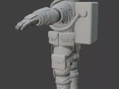 Astronaut Spacesuit 3D Model PBR 3D model