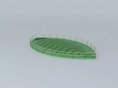 LEAF BASE WITH RAILING Free 3D model