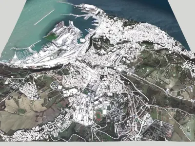 Cityscape Ancona Italy  3D model