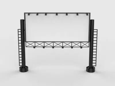 outdoor advertising billboard 06 3D model