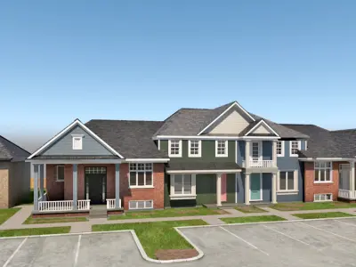 Peaceful neighborhood  3D model