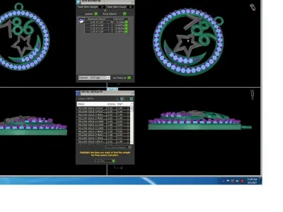 Spiritual 786 Pendant 3D print model