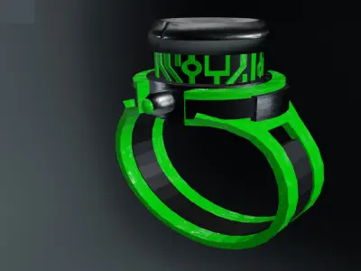 Ben 10 Alien Force Omnitrix Watch 3D model