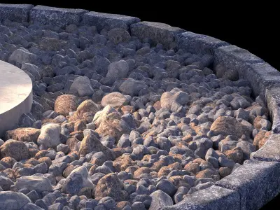 Outdoor luminaire corona 3D model