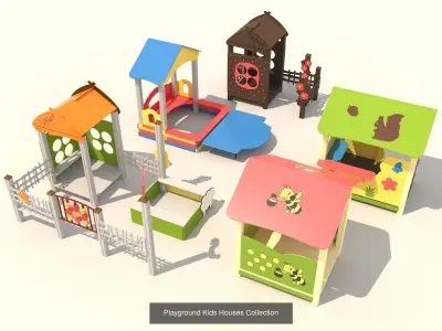 Collection playground for kids 3D Model Pack