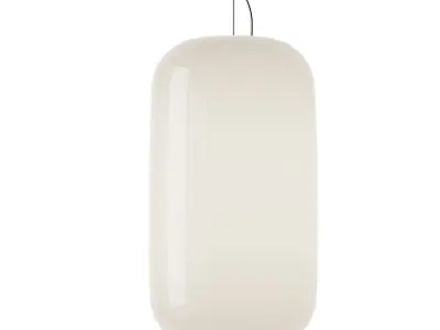 Chouchin 1 and 2 White Pendant from Foscarini 3D model