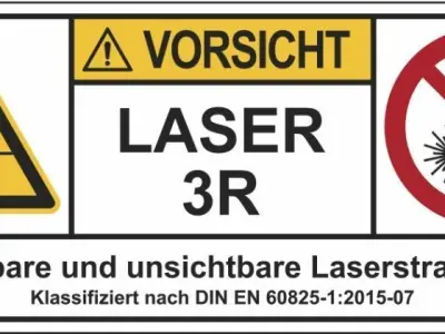 Laserpointer laser attached to wall 3D model