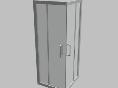 C20101 shower door Free low-poly 3D model