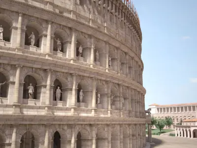  Roman Colosseum High detailed 