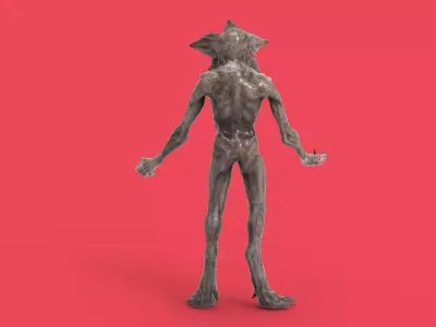 Demogorgon-Game and Movie Ready-Fully Rigged Low-poly 3D model Low-poly 3D model