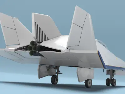 Advanced Tactical Air Superiority Fighter 3D model