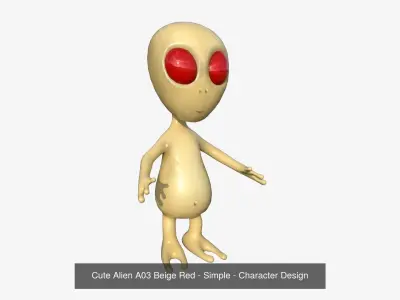 12 Cute Aliens A Collection - Simple - Character Design 3D Model Pack