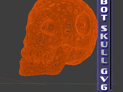 bot skull gv6 3D model