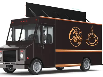  Detailed Coffee Truck 