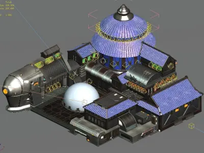 Crystal Palace - Black Market 3D model