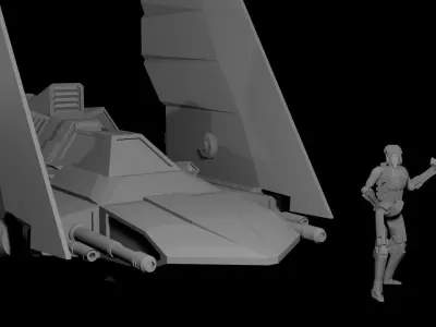 Fighter Craft 3D print model