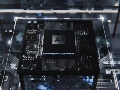 Circuit Board CPU Concept 3D model