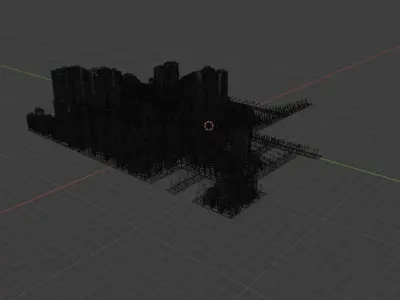 DreamCity blender dream city Low-poly 3D model